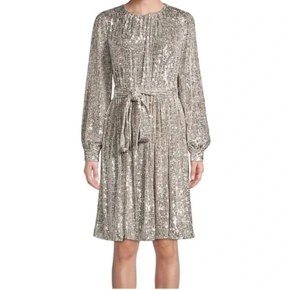 Sachin + Babi Sequin Chloe Long Sleeve Dress - Picture 1 of 6